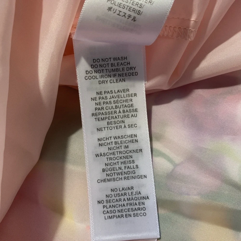 NEW Womens Plus 14W Adrianna Papell Print High-Low Midi Dress Pink Multi $259 - Picture 9 of 12